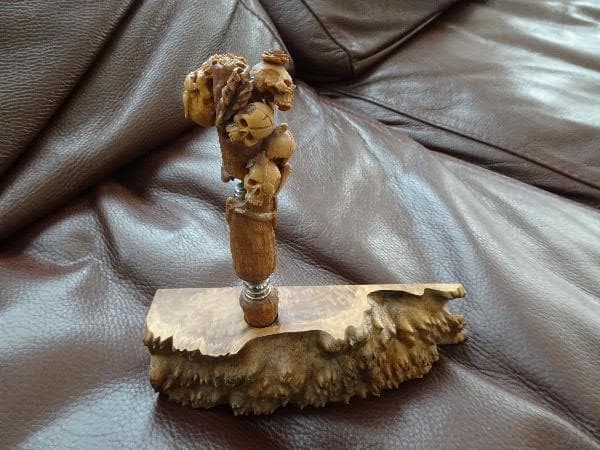 中山英俊 ボルトアクション・ボールペン ジオラマ5スカル 根付