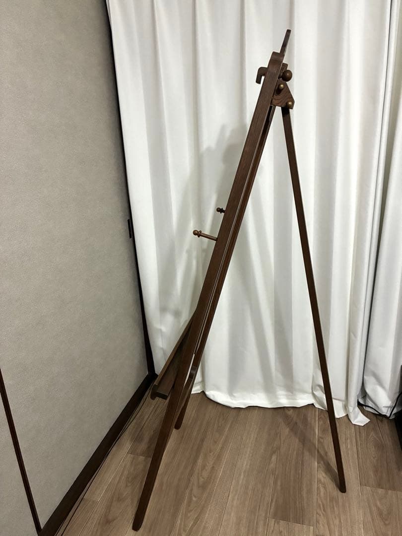 近藤工芸 旭川家具 無垢オーク 大型画架 イーゼル 高さ160cm プロ仕様
