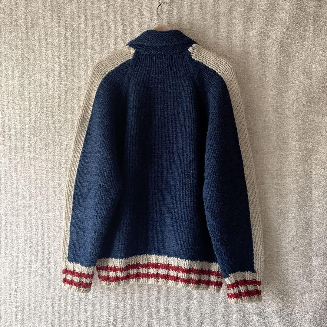 CHAPS ラルフローレン カウチンニット　ウール100% ネイビー　M