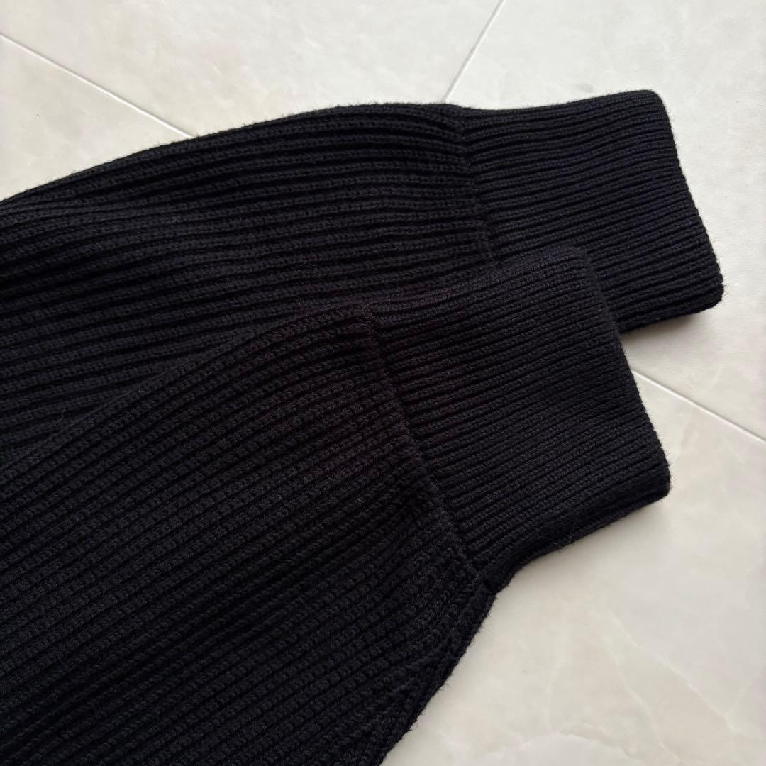 ZARA ORIGINS ジップアップカーディガン黒 M ドライバーズニット