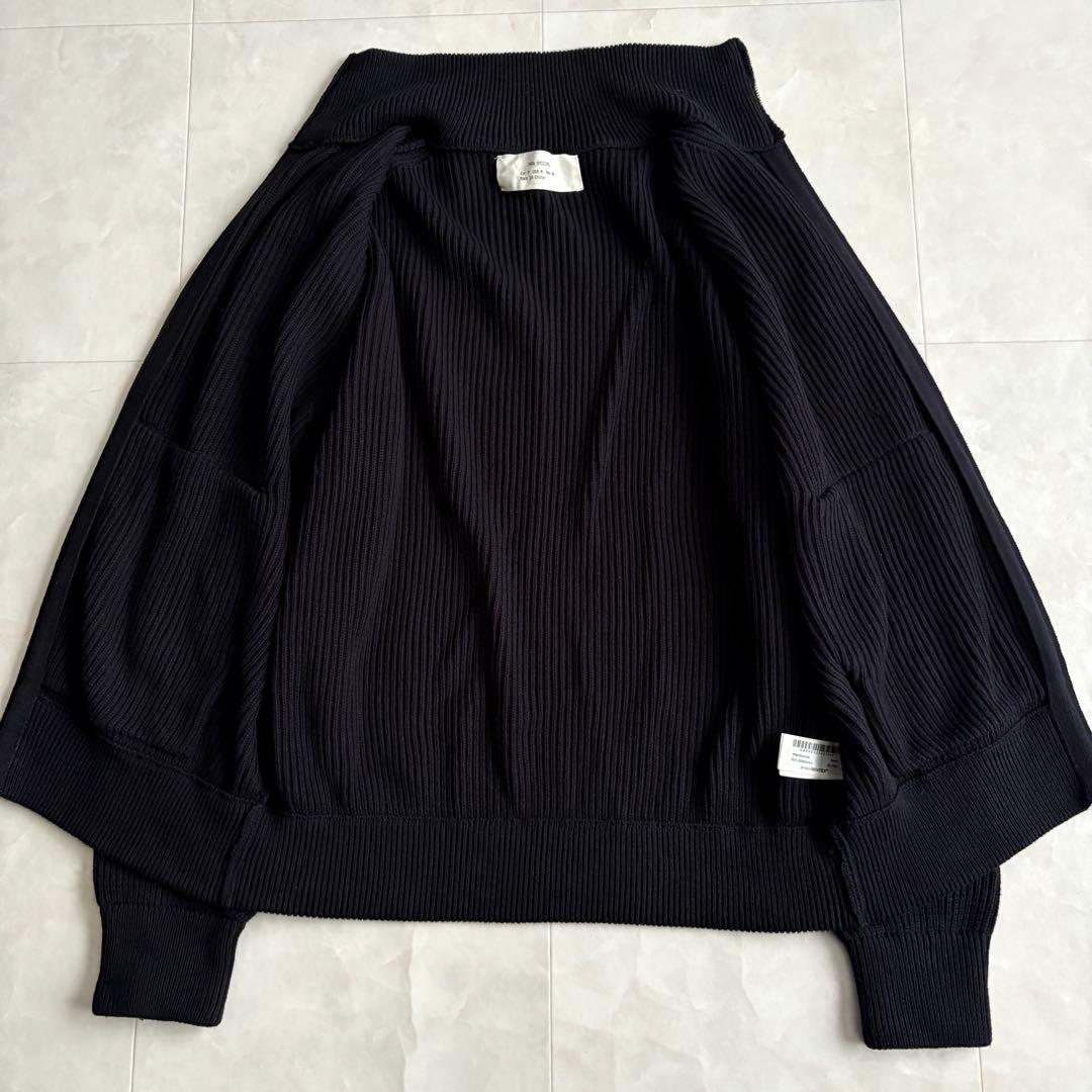 ZARA ORIGINS ジップアップカーディガン黒 M ドライバーズニット