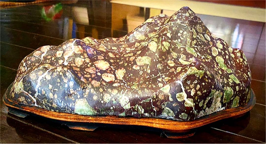 骨董品&大迫力#3D立派な花石鑑賞石