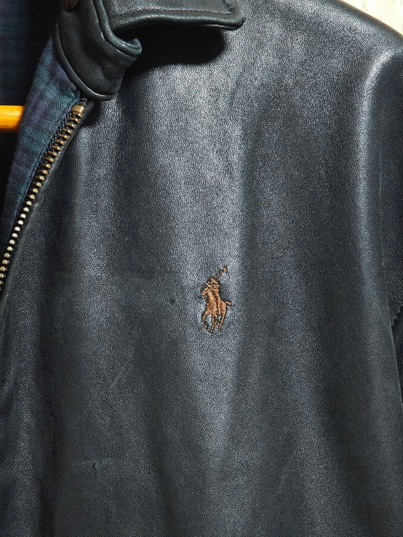 Polo by Ralph Lauren 本革シングルライダースジャケット