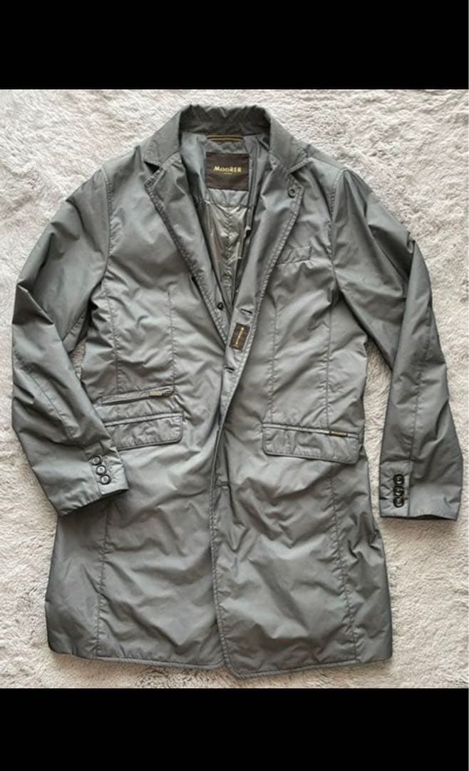 【美品】MOORER チェスターフィールドコート　48