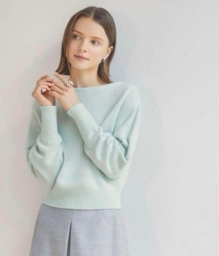 フォクシー　カシミヤ　セーター　38 ホワイト　CAMILLE SWEATER