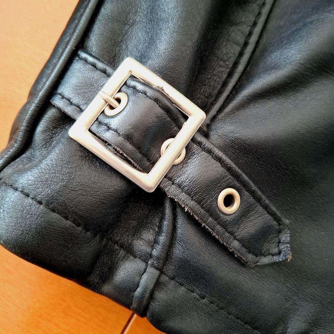 ほぼ未使用　SCHOTT　641　ショット シングル　極厚革です　38　USA製