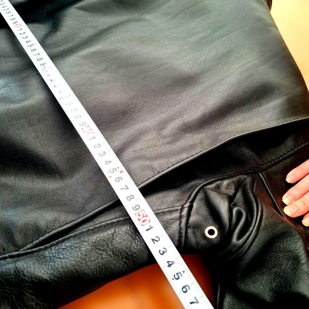 ほぼ未使用　SCHOTT　641　ショット シングル　極厚革です　38　USA製