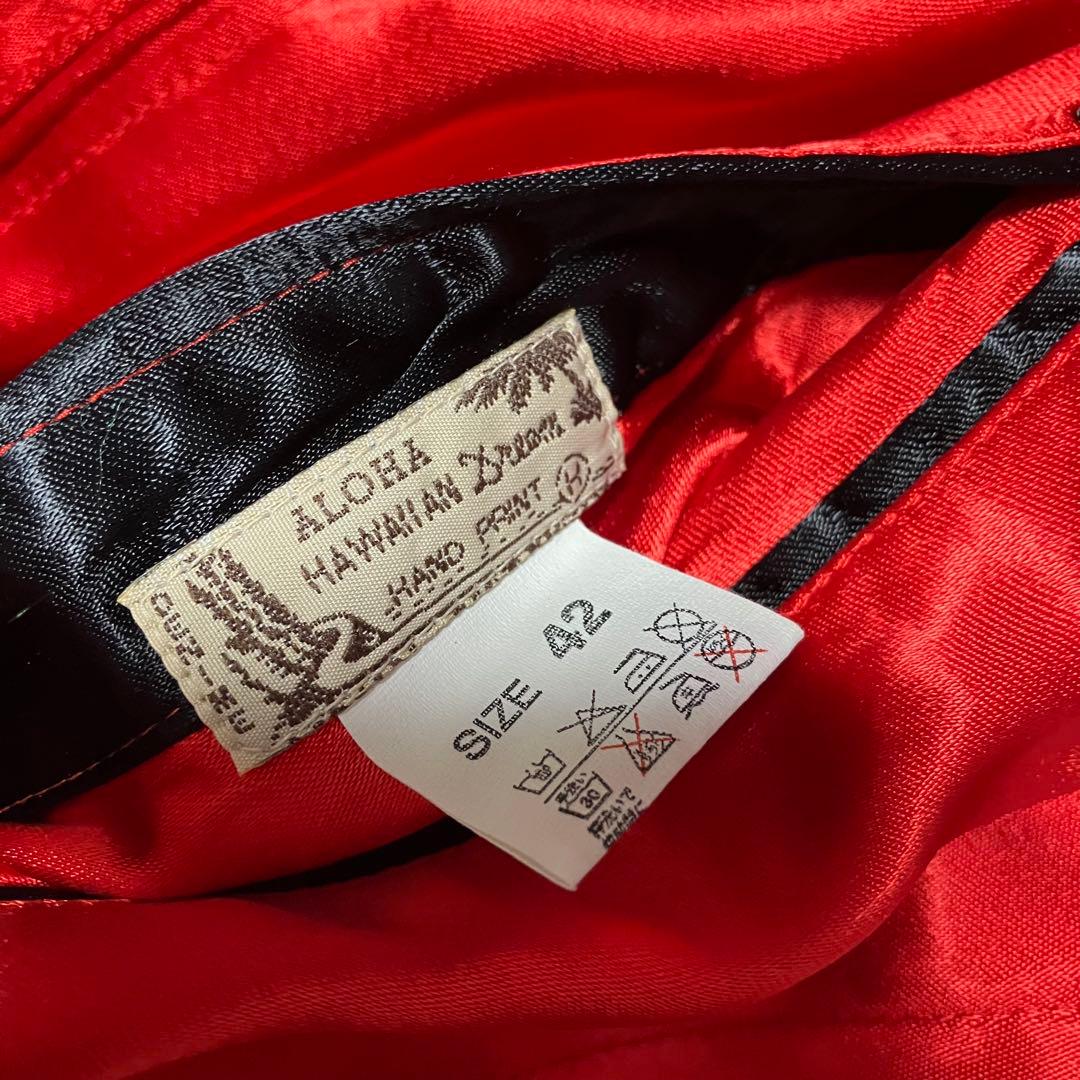 ドゥニームDENIME SHINS期 スカジャン 髑髏 刺繍サテン42