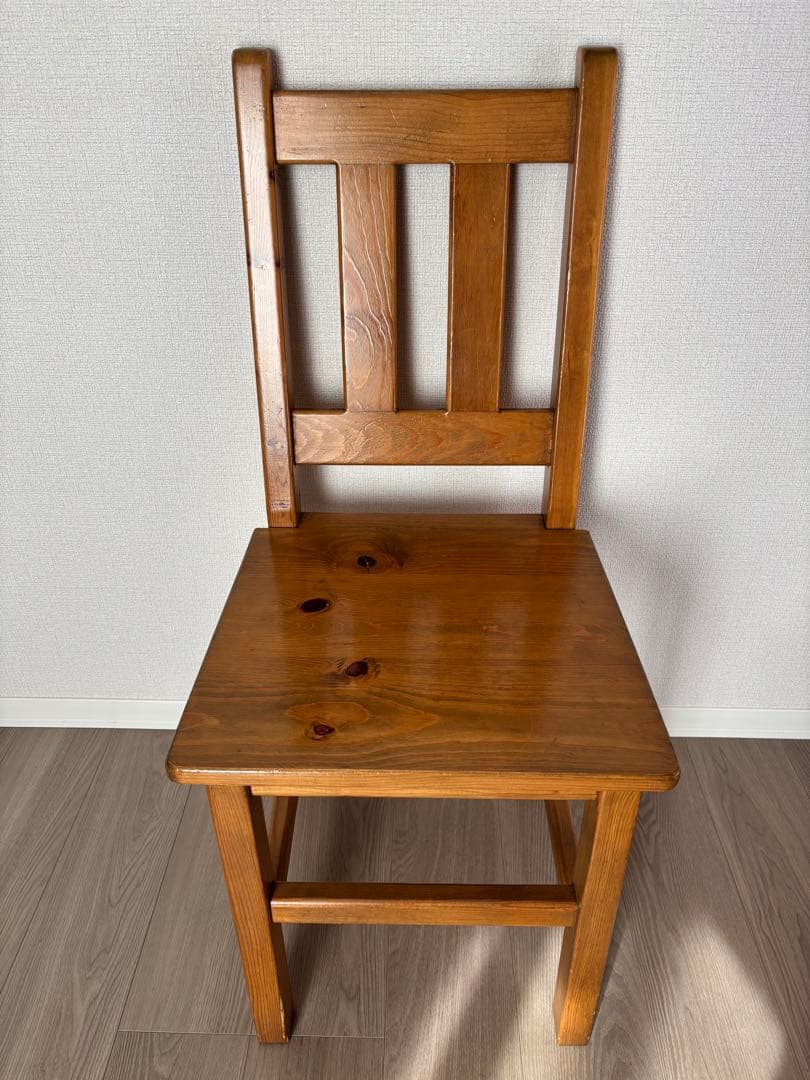 アンファンパイン材ダイニングチェア③