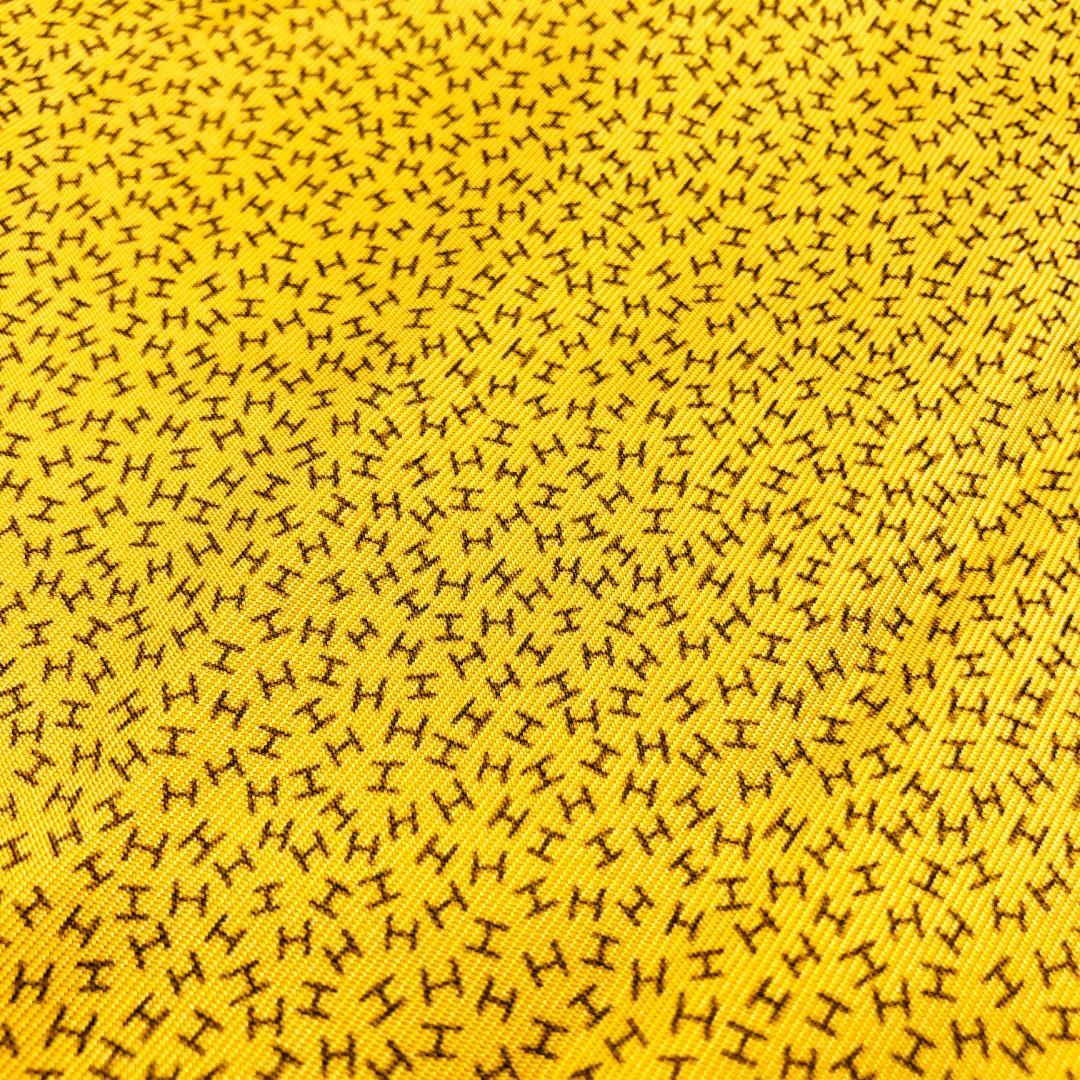 HERMES エルメス カレ45 H柄 オレンジ系 スカーフ ガヴロッシュ