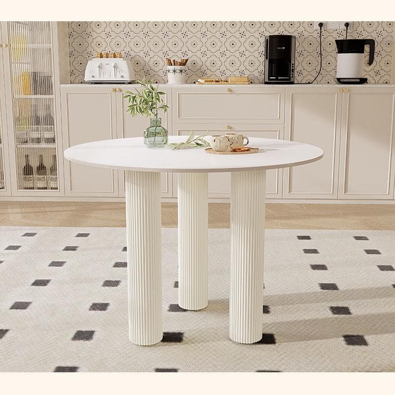 引取限定　80cm 丸 テーブルのみ 白 食卓 円型 セラミック天板 耐熱 耐水