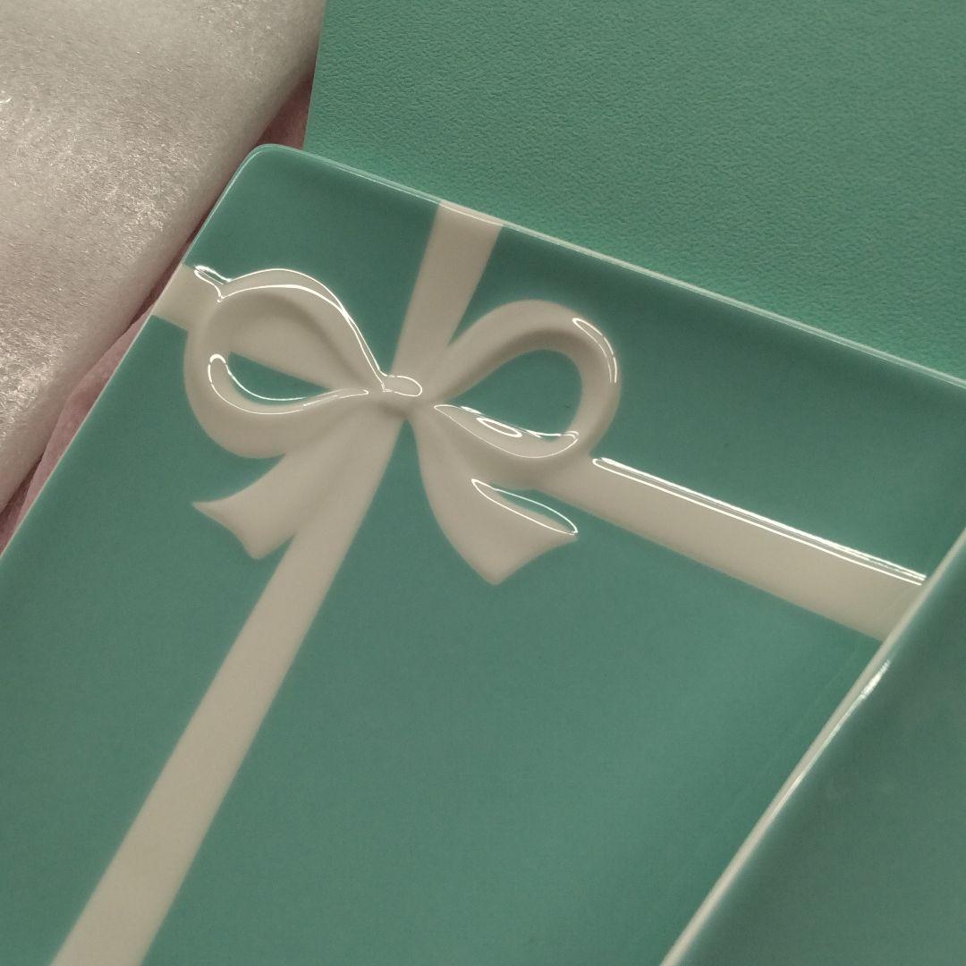 新品未使用品　ティファニー ブルーリボン デザートプレート