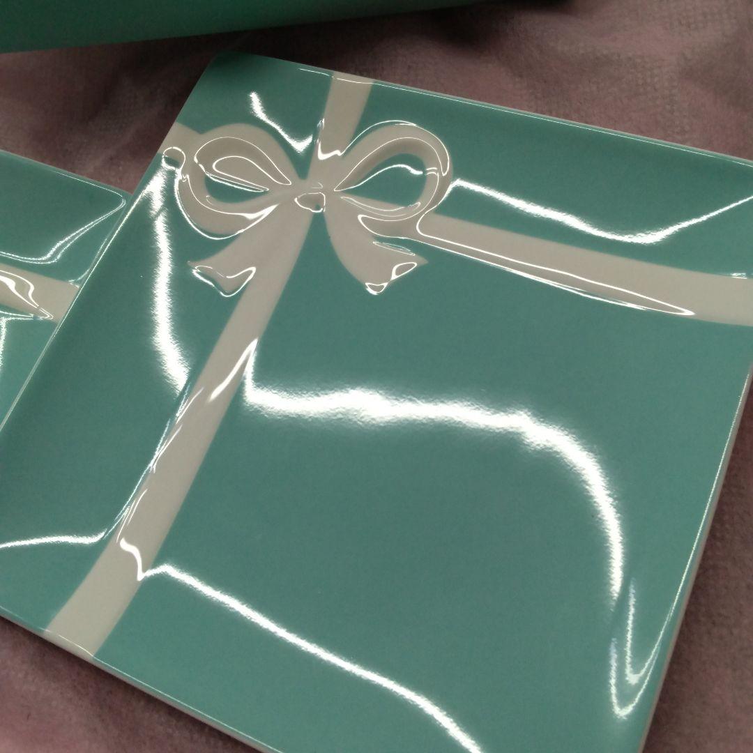 新品未使用品　ティファニー ブルーリボン デザートプレート