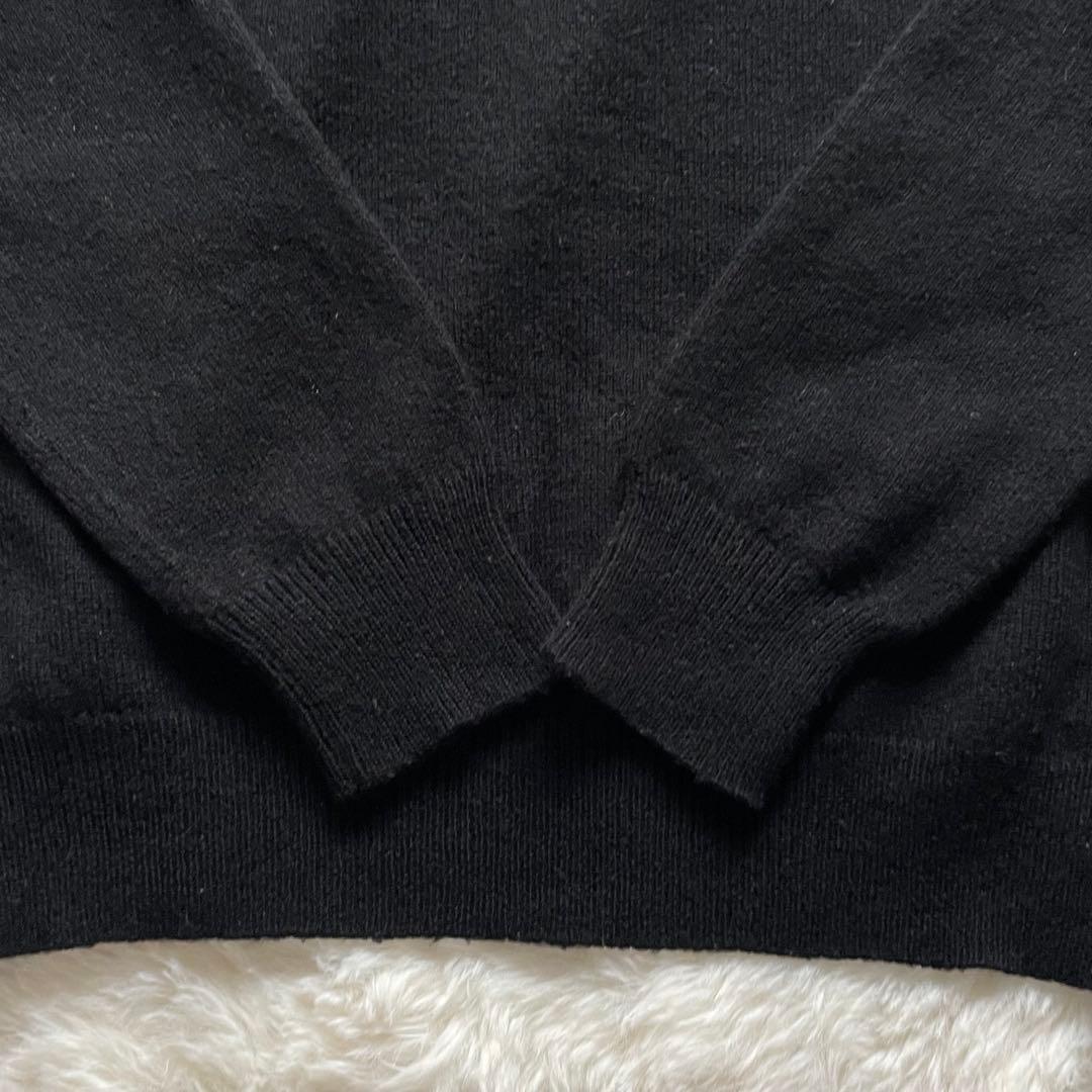 極美品✨ラルフローレン 黒タグ カシミヤ100% ビッグポニー ニット M 黒