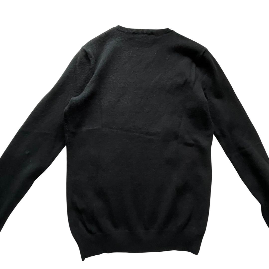 極美品✨ラルフローレン 黒タグ カシミヤ100% ビッグポニー ニット M 黒