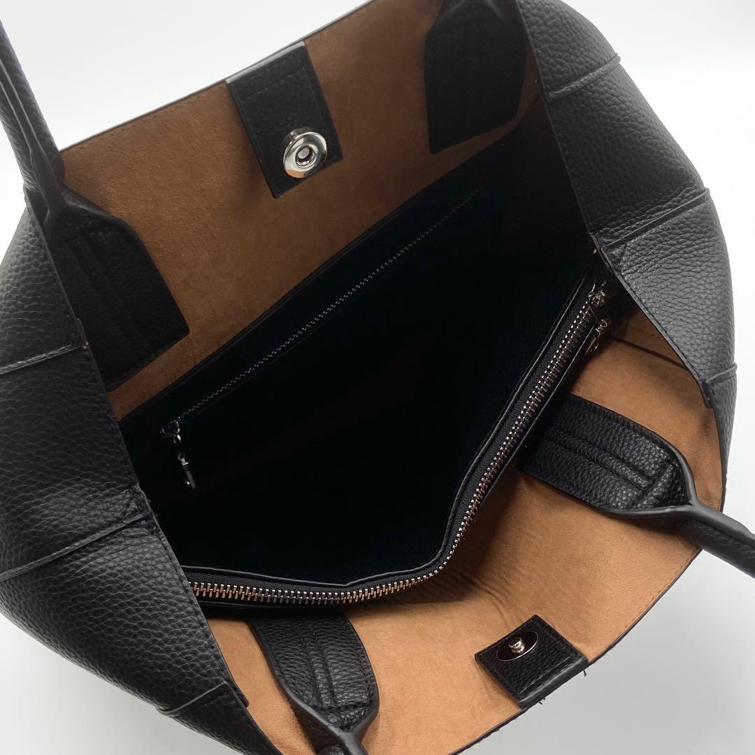 未使用級　SHIPS ヴァーティカル トートバッグ　メンズ　レザー　ブラック