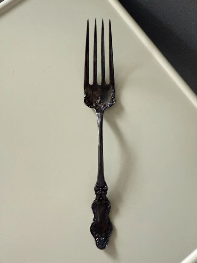 アンティーク ビンテージ フランス ヨーロッパ 銀食器 シルバーフォーク 希少