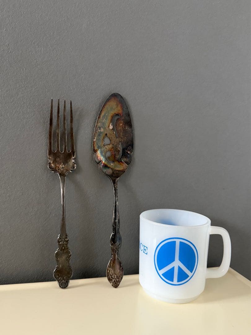 アンティーク ビンテージ フランス ヨーロッパ 銀食器 シルバーフォーク 希少