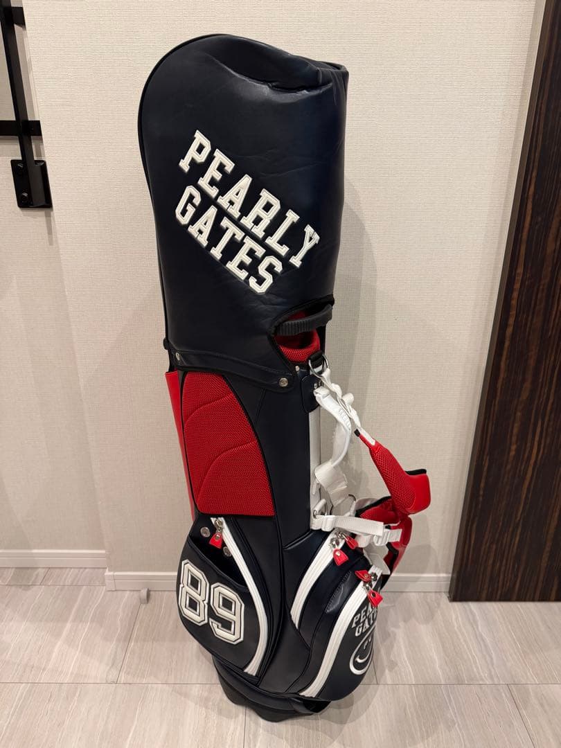 たとぅ〜ん パーリーゲイツ キャディバッグ トリコロール ヘッドカバー付き