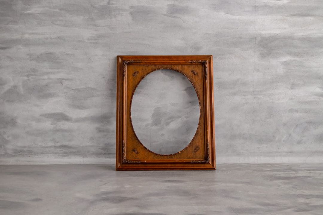 アンティーク調 額縁 2点セット（金フレーム＋木フレーム）