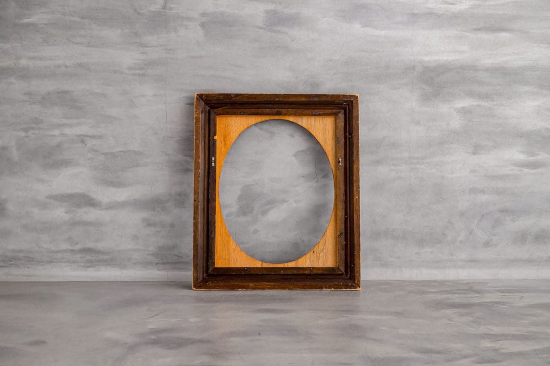 アンティーク調 額縁 2点セット（金フレーム＋木フレーム）