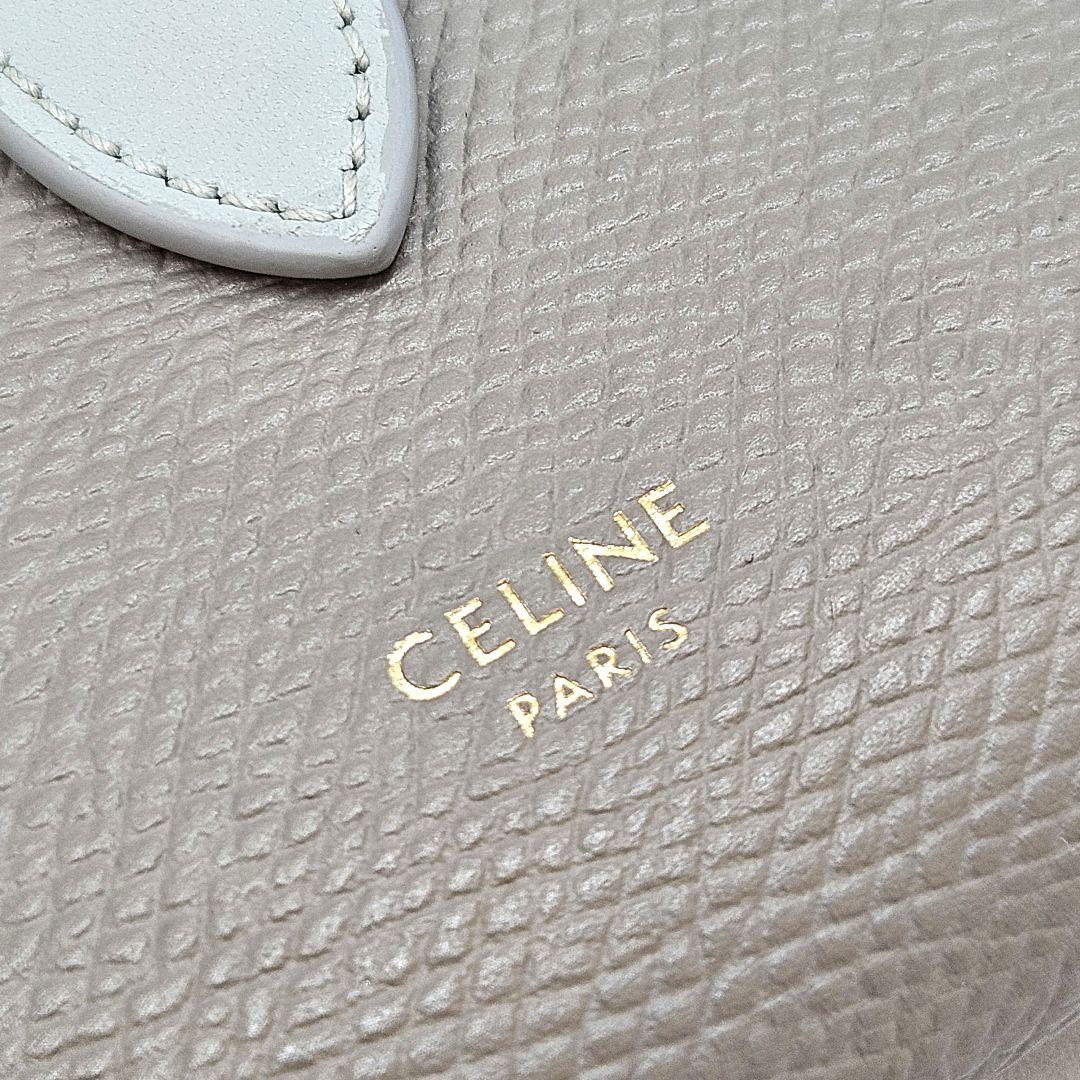 CELINE バイカラー STRAP WALLE スモール