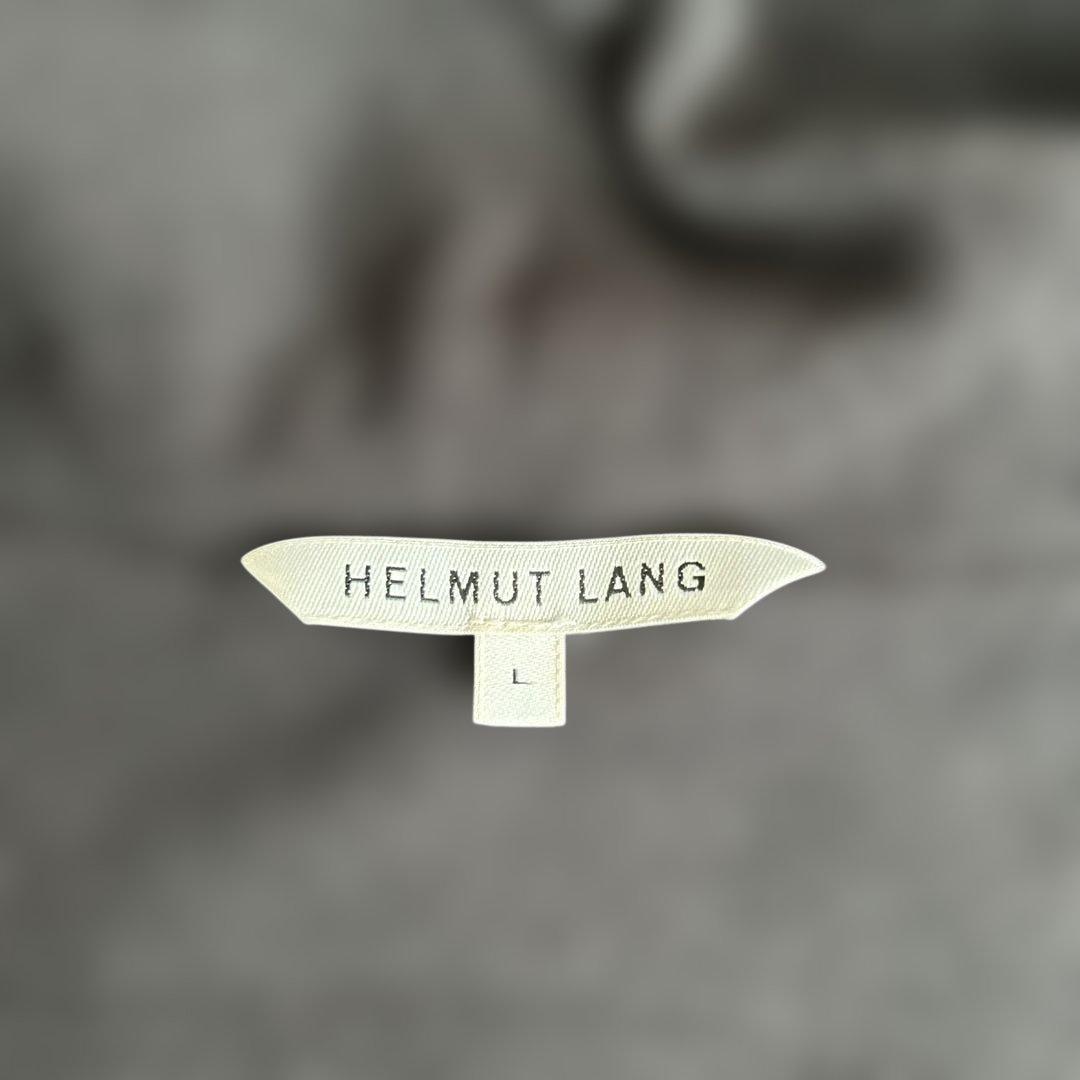 HELMUT LANG フード付きレザージャケット ブラック