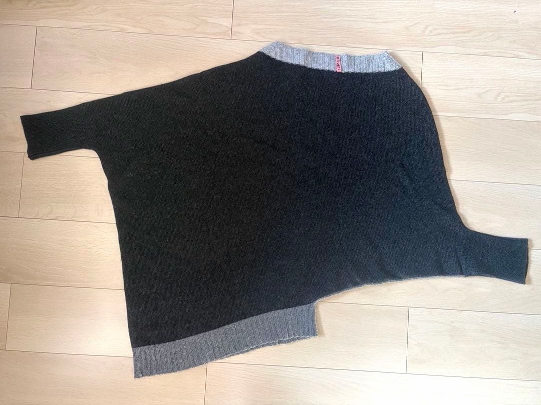 LORO PIANA ロロピアーナ NIKI.T アシンメトリー配色ニットM〜L