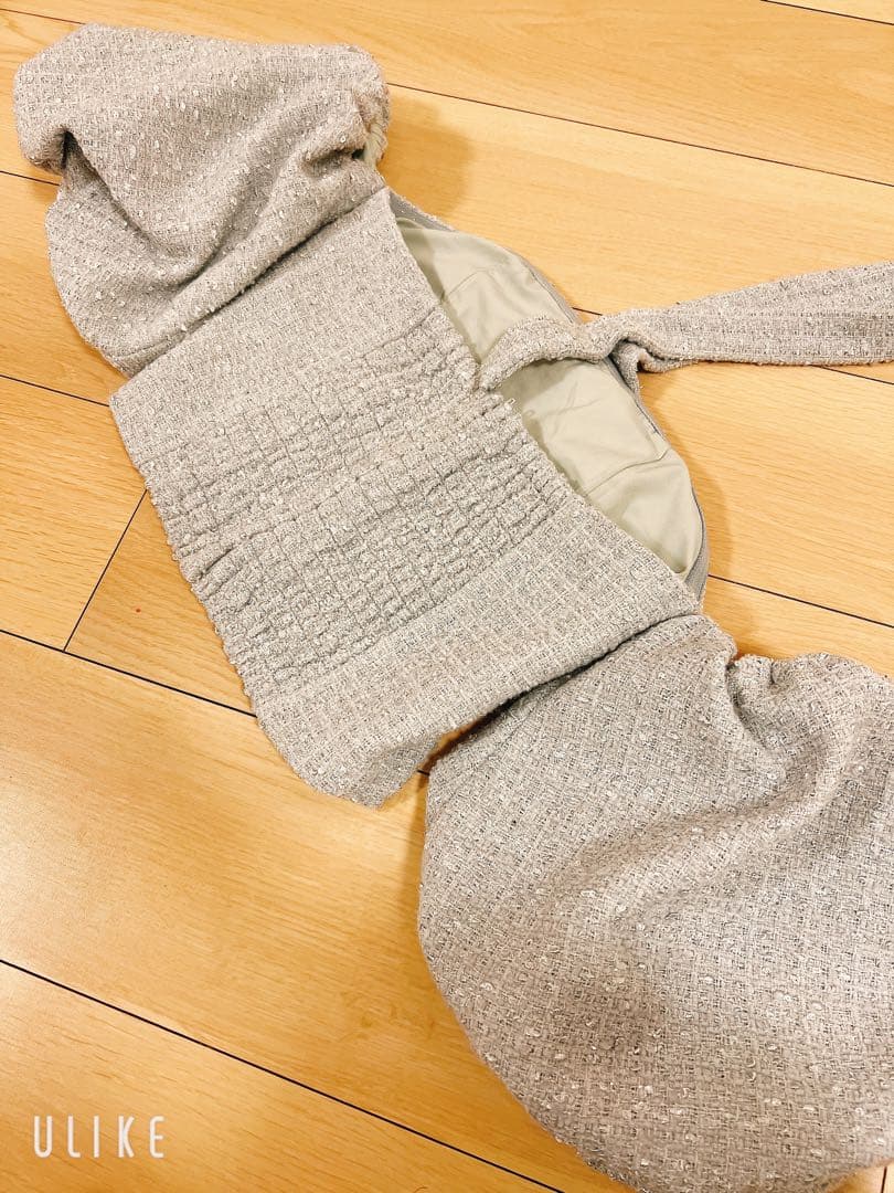 水色オフショルダートップス ダーリッチ