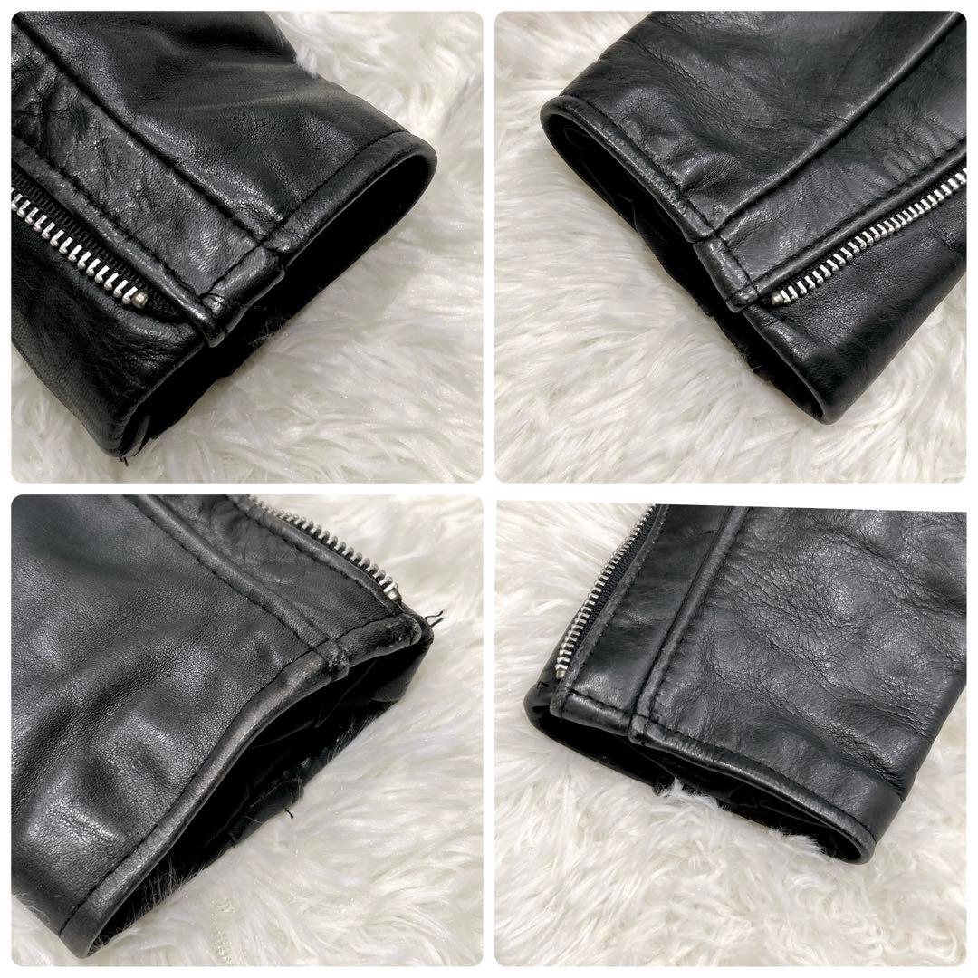 Schott ショット レザージャケット牛革 32 シングルライダース 黒USA