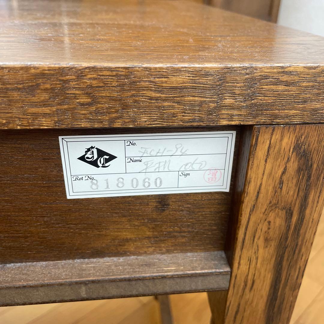 【美品】葉山ガーデン 葉山家具 クラシック ナラ材 一枚板 学習机 デスク104