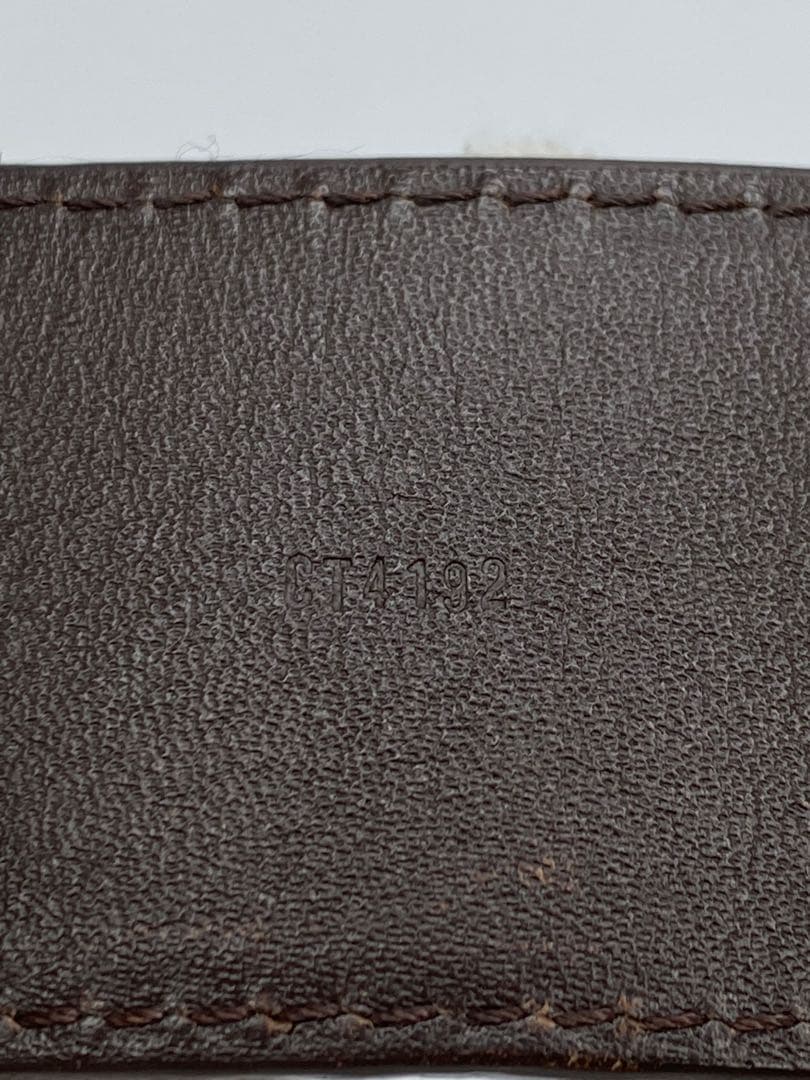 美品‼️ルイヴィトン LOUIS VUITTON ベルト ブラウン　茶　ダミエ