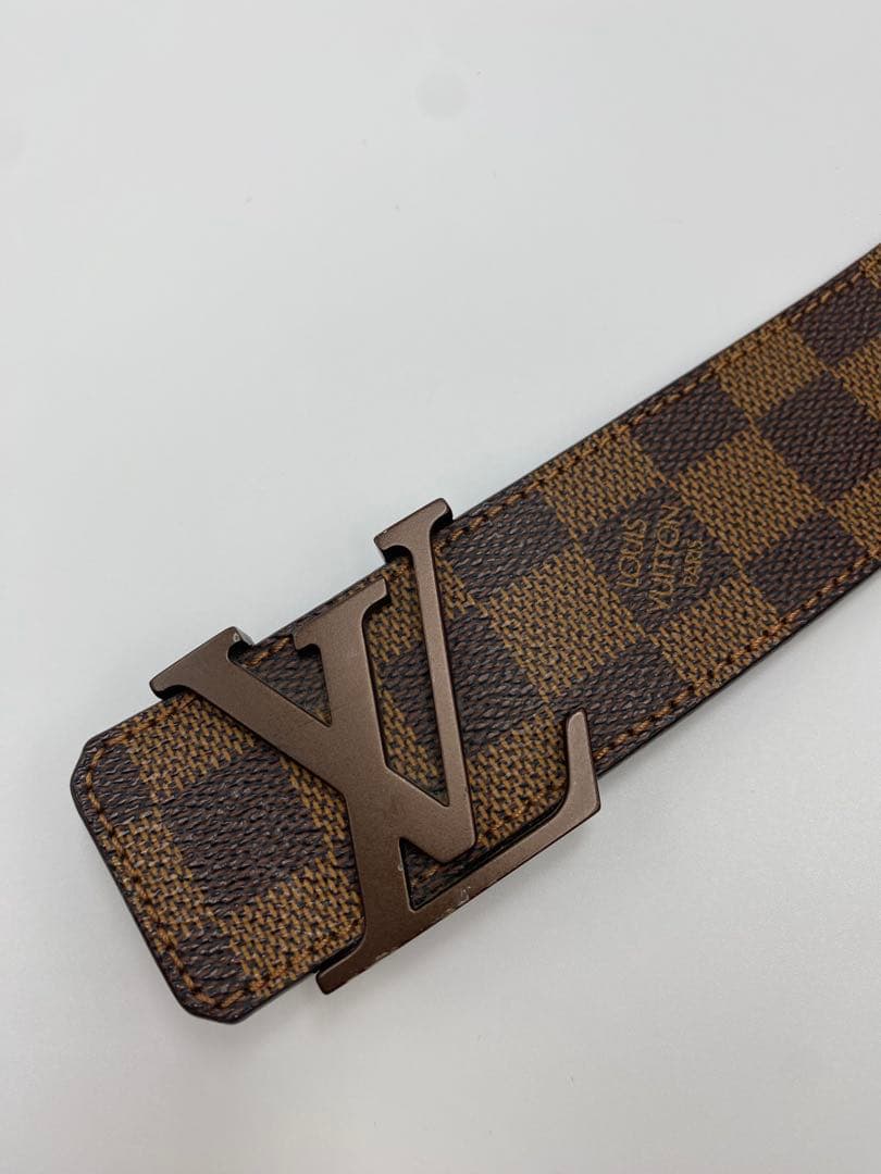 美品‼️ルイヴィトン LOUIS VUITTON ベルト ブラウン　茶　ダミエ
