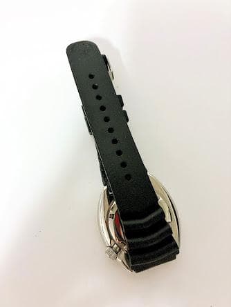 SEIKO ダイバーズウォッチ ブラック ラバーベルト 6309-7040 不動