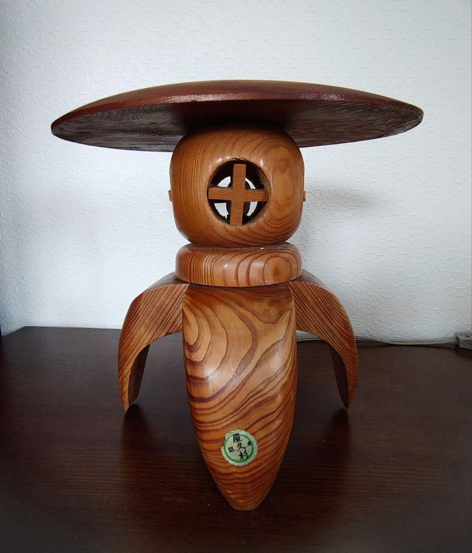 【Sale】屋久杉　灯籠　灯篭　ライト　ランプ　照明　世界遺産　工芸品