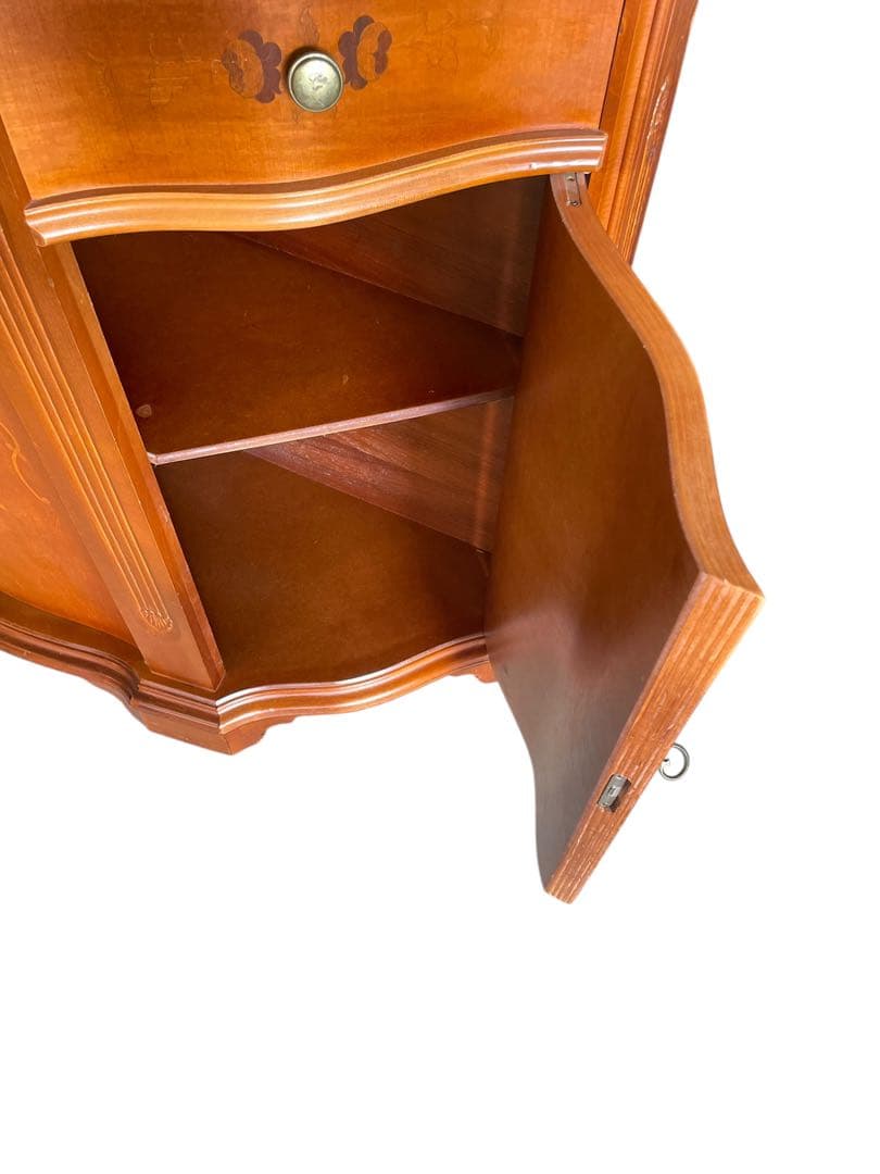 HR563 イタリア 象嵌細工 コンソールキャビネット 鍵3本付 サイドボード