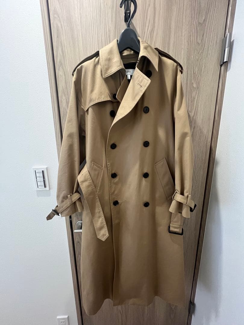 hyke トレンチコート ビッグフィット サイズ2