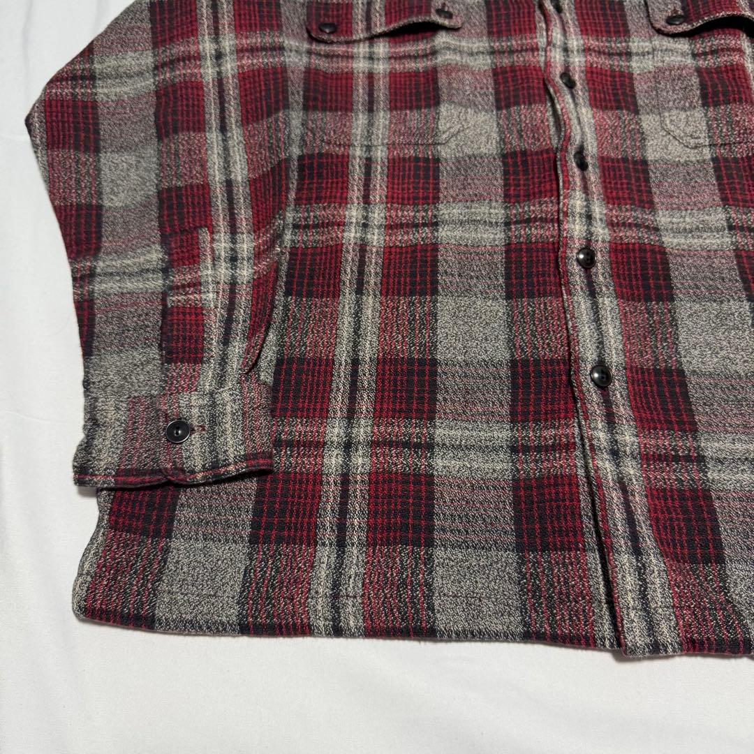 ぱ*ち様 90s L RRL 三ツ星　シャドーチェック　コットン シャツ