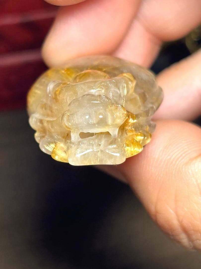【新入荷】太陽放射タイチンルチル　貔貅　置物　（新品未使用）針ギラギラ　金運最強