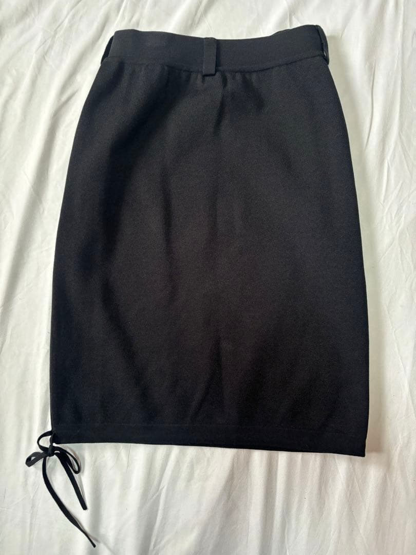 CHANELシャネル　ストレッチジャージータイトスカート　黒38