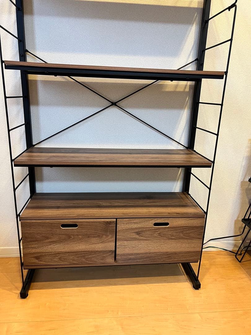 早い者勝ち！Nポルダ ミドルブラウン 5枚棚板　幅80センチ