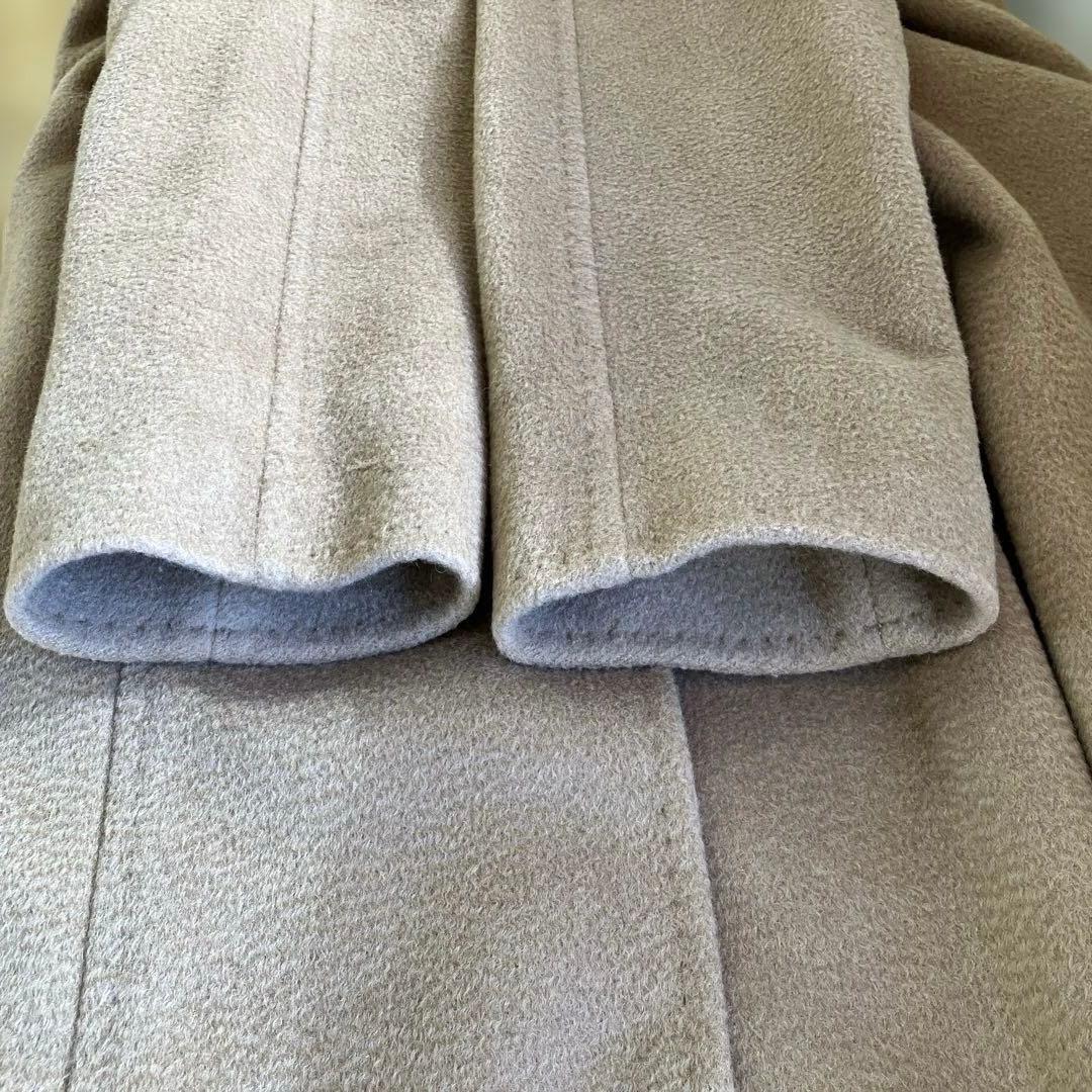 極美品MaxMaraマニュエラ ロングコート白タグキャメル100 XS 34