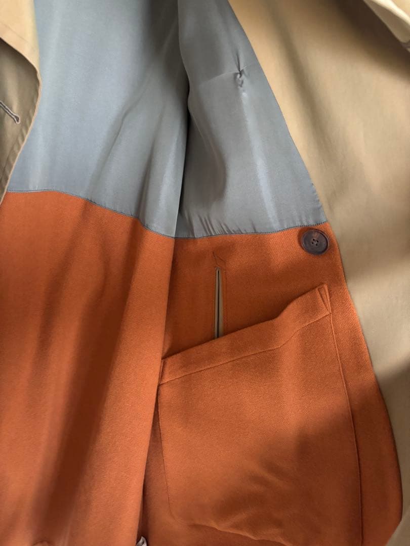ジャケット・アウター AURALEE FINX CHAMBRAY BIG TRENCH COAT