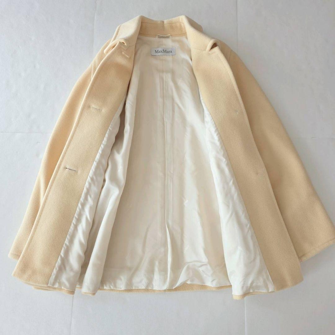 MAX MARA マックスマーラ カシミヤ混 コート アイボリー 白タグ 38