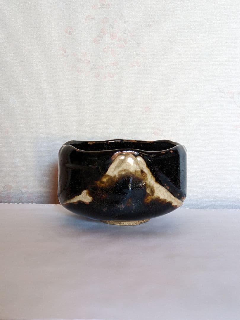 ♦赤膚焼 幕末明治 遠州七窯 赤膚山印 抹茶盌 コレクション 骨董品アンティーク