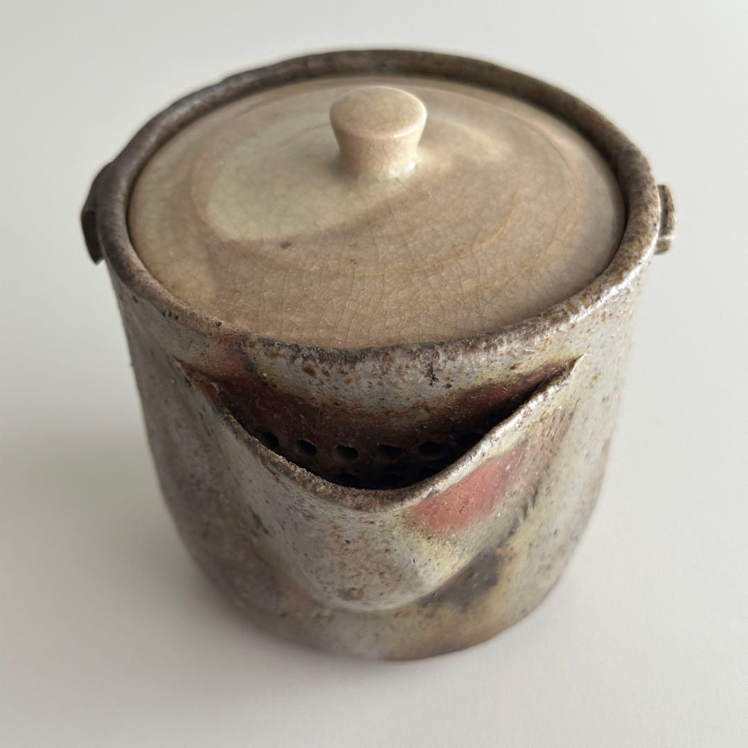 山本陶秀 備前 茶器 宝瓶 蓋なし品 合わせ箱