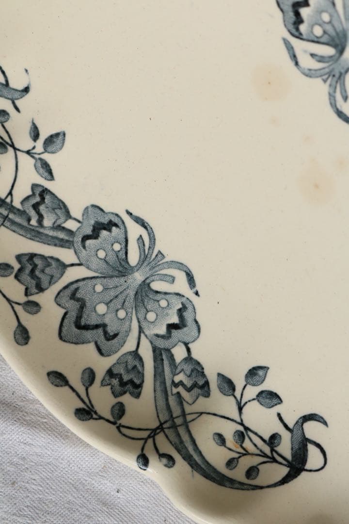 LONGCHAMPS ラヴィエ　フランス　アンティーク　藍色　figue