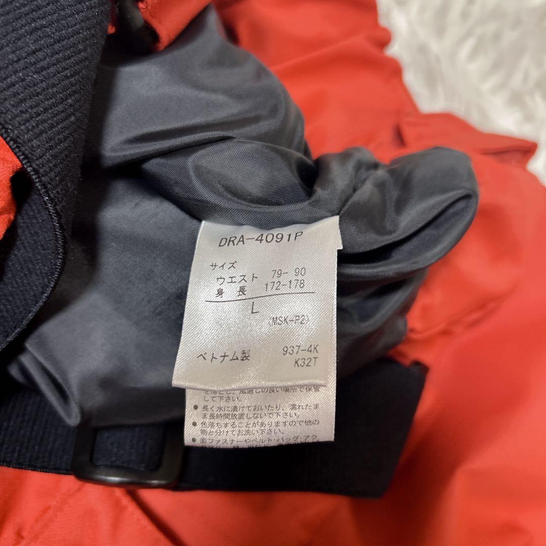 DESCENTE スキーウェア Lサイズ 黒/赤