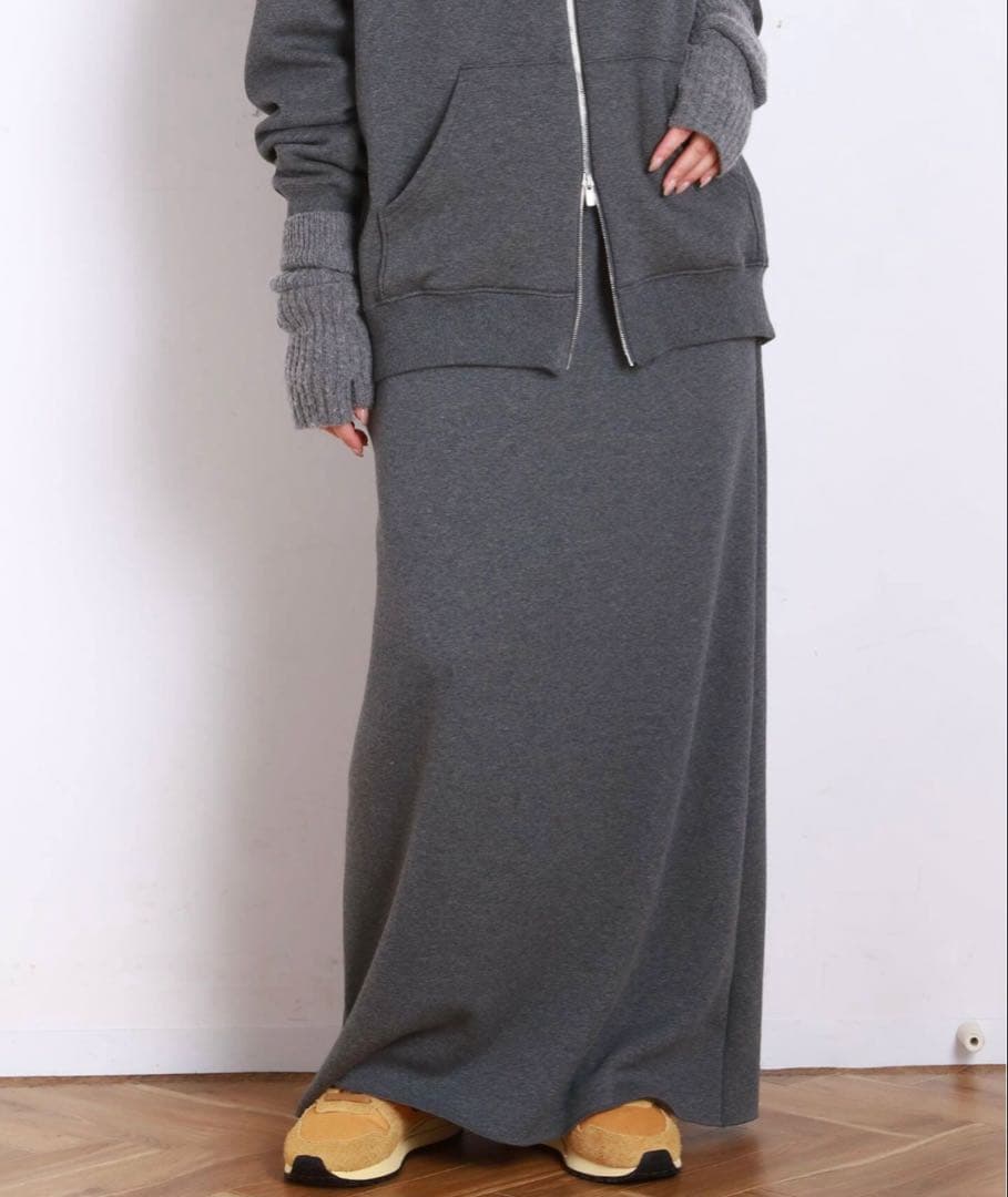 ウォーム スウェットスカート 38 グレー AP STUDIO