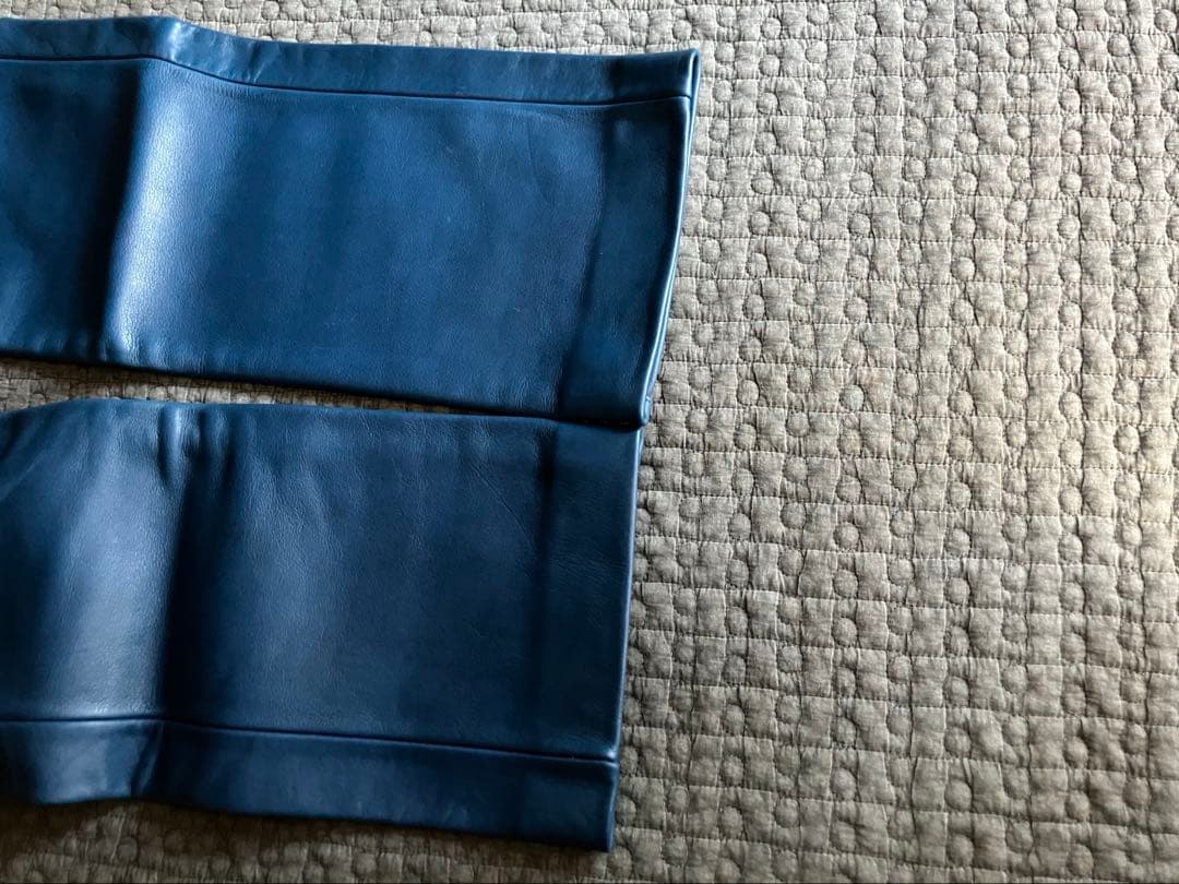 JOHNBULL ジョンブル　レザーパンツ　w30 ブルーレアカラー　美品